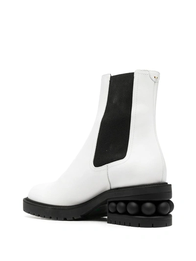 Shop Nicholas Kirkwood Casati 35mm Ankle Boots In White