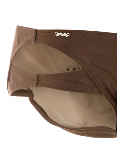 Shop Amir Slama Plain Trunks In Brown