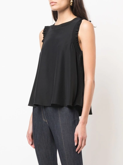 Shop Cinq À Sept Lenore Top In Black