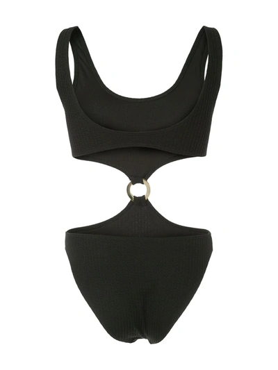 Shop Duskii Julia Cut-out Swimsuit In Black
