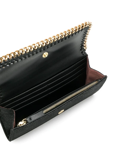 Stella Mccartney Portafoglio Flap In Black