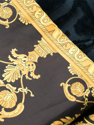 Versace Home I Love Baroque Bathrobe In Blue