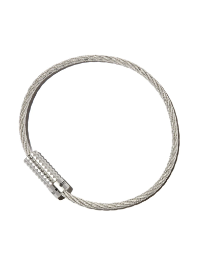 Shop Le Gramme Cable Le 9g Cable Bracelet In Silver