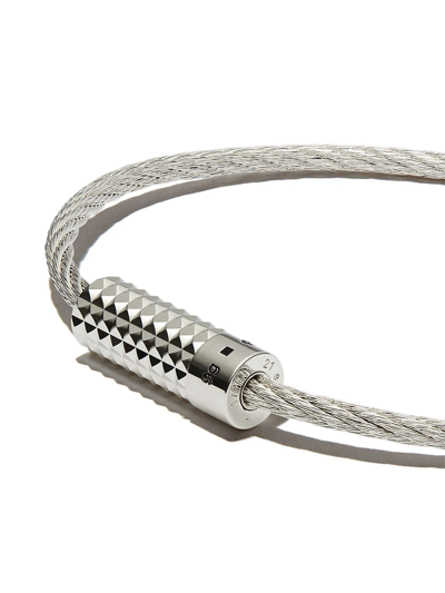 Shop Le Gramme Cable Le 9g Cable Bracelet In Silver