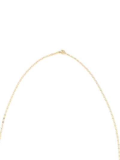 Shop Monica Rich Kosann 18kt Yellow Gold Carpe Diem Rock Crystal Necklace