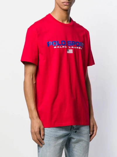 Shop Polo Ralph Lauren Polo Sport T-shirt In Red