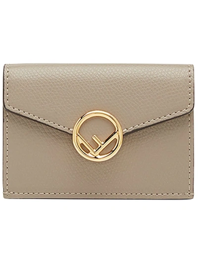 Shop Fendi Billfold Purse In Neutrals