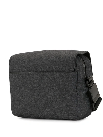 Shop Bally Buckle-fastening Shoulder Bag In Grey