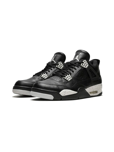 Shop Jordan Air  4 Retro Ls "oreo" Sneakers In Black