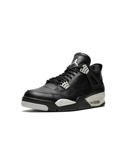 Shop Jordan Air  4 Retro Ls "oreo" Sneakers In Black