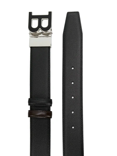 Shop Bally Logo Buckle Belt In Black