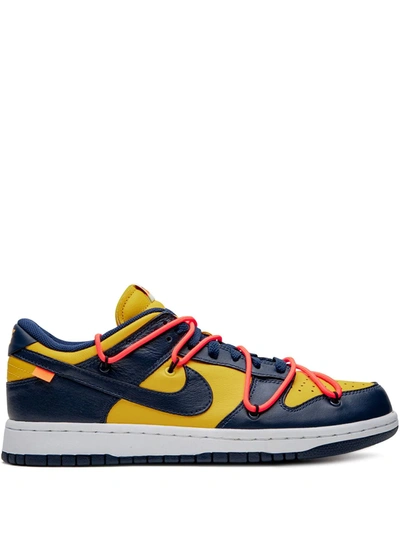 Shop Nike Dunk Low "university Gold" Sneakers In Blue