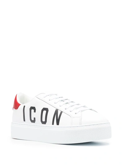 Shop Dsquared2 Icon Low-top Sneakers In White