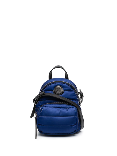 Shop Moncler Logo-patch Micro Backpack In Blue