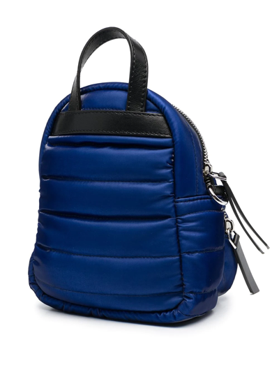 Shop Moncler Logo-patch Micro Backpack In Blue