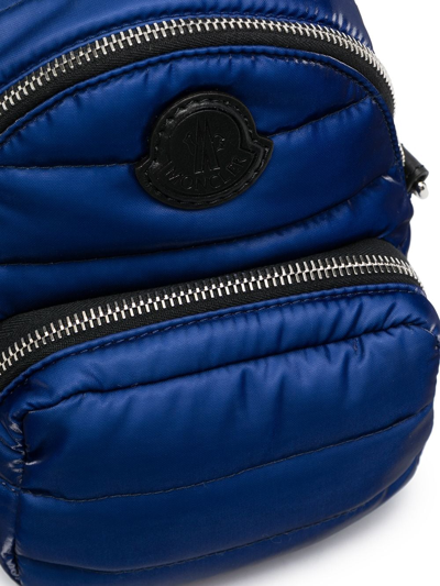 Shop Moncler Logo-patch Micro Backpack In Blue