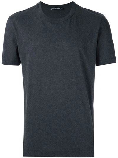 Dolce & Gabbana Crew Neck T-shirt In Grey