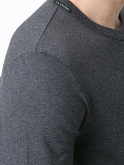 Dolce & Gabbana Crew Neck T-shirt In Grey