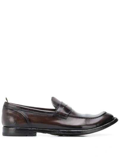 Shop Officine Creative Classic Derby Shoes In Brown