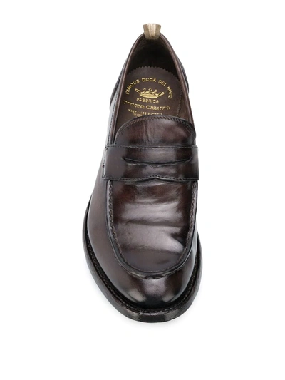 Shop Officine Creative Classic Derby Shoes In Brown
