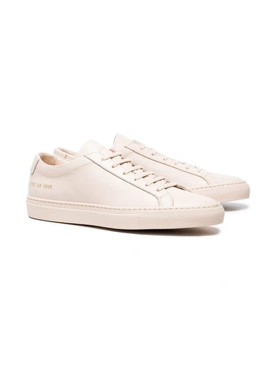 Shop Common Projects Nude Achilles Leather Sneakers In Neutrals
