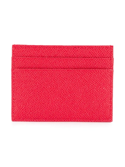Shop Dolce & Gabbana Logo Cardholder Pouch In Red