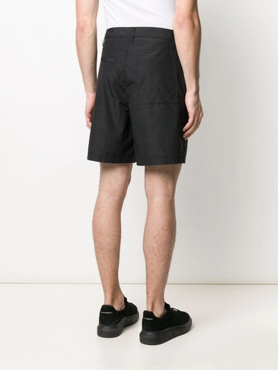 Shop Heron Preston High Rise Utility Shorts In Black