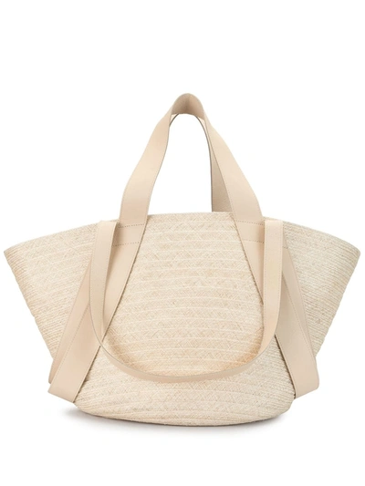 Shop Discord Yohji Yamamoto Braided Tote Bag In Neutrals