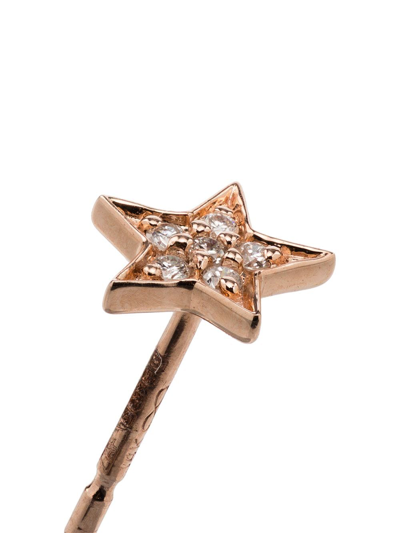 Shop Andrea Fohrman 14kt Rose Gold Diamond Stud Earring