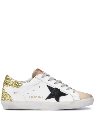 Shop Golden Goose Super-star Low-top Sneakers In White