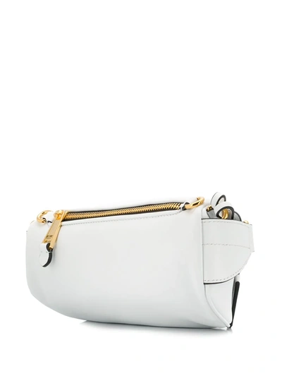 Shop Moschino Logo Belt Bag In White