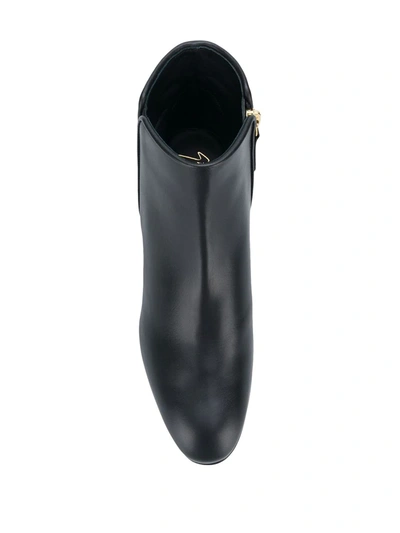 Shop Giuseppe Zanotti Logo Heel Boots In Black