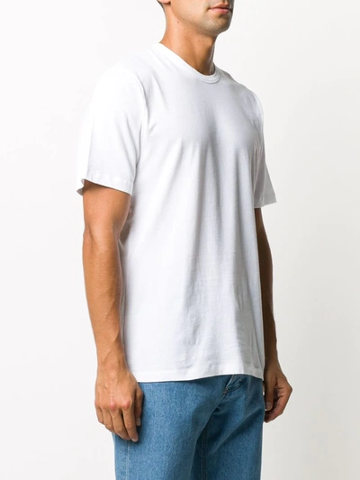 Shop Sunflower Crew-neck Cotton T-shirt In White