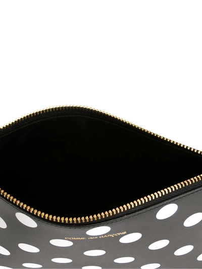 Comme Des Garçons Polka Dot Clutch In Black