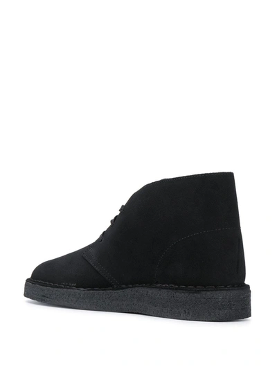 Clarks Originals Desert Lace Up Boots In Black