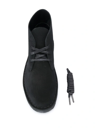 Clarks Originals Desert Lace Up Boots In Black