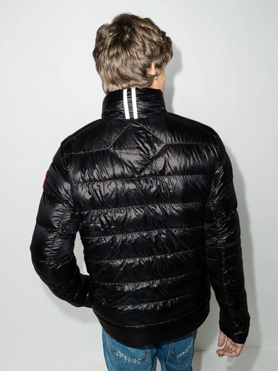 Shop Canada Goose Crofton Padded Jacket In Black