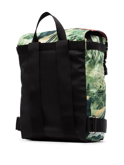 Shop Valentino Red Dragon Print Backpack In Green