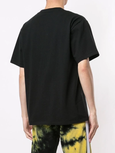 Shop A Bathing Ape Camo Shark Short Sleeved T-shirt In Black