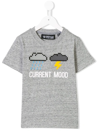Mostly Heard Rarely Seen 8-bit Current Mood T-shirt In Grey