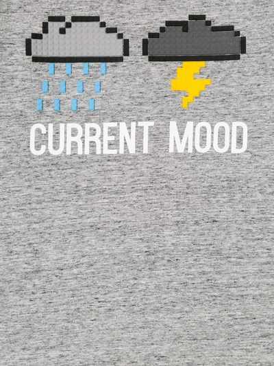 Mostly Heard Rarely Seen 8-bit Current Mood T-shirt In Grey