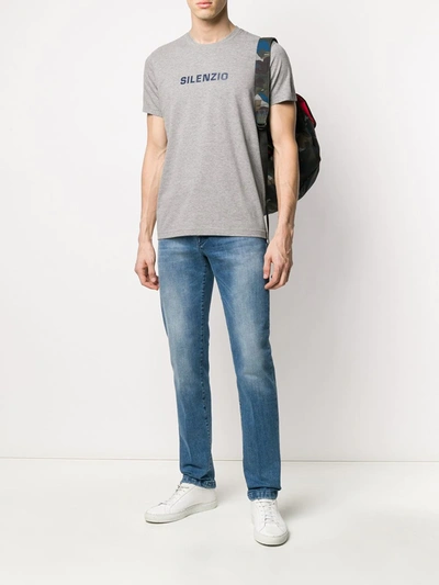 Shop Aspesi Silenzio T-shirt In Grey