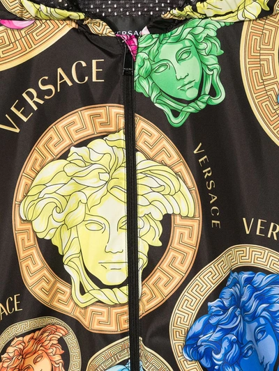 Shop Versace Medusa-print Jacket In Black