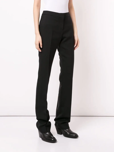 Shop Alexander Mcqueen Classic Straight-cut Trousers In Black