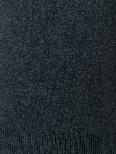 Thom Browne Classic Cashmere Crewneck Sweater In Grey