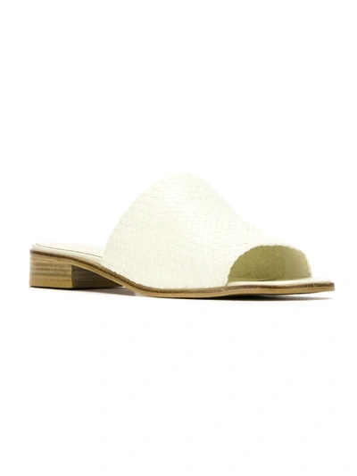 Shop Sarah Chofakian Leather Mules In White