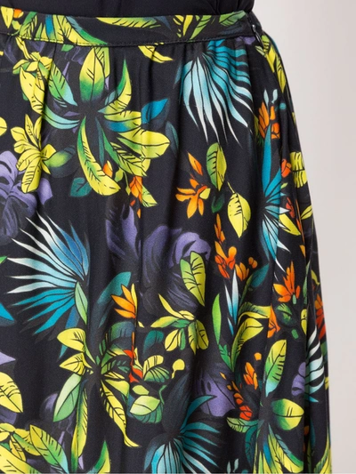 Amir Slama Printed Long Skirt In Green