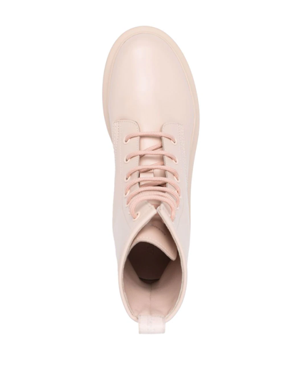 Alexander Mcqueen Oversized Sole Boots In Rosa