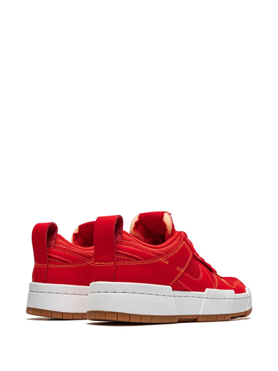 Shop Nike Dunk Low Disrupt "university Red" Sneakers