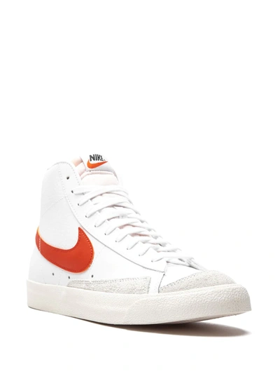 Nike W Blazer Mid 77 White/habanero Red/sail Women's High Shoe In White